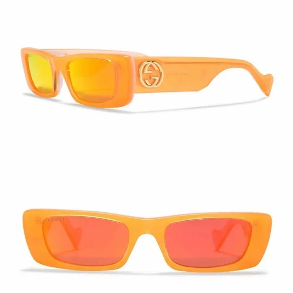 SOLD ⛔️Authentic GUCCI 52m Rect UNISEX Acetate sunglasses - Picture 7 of 11